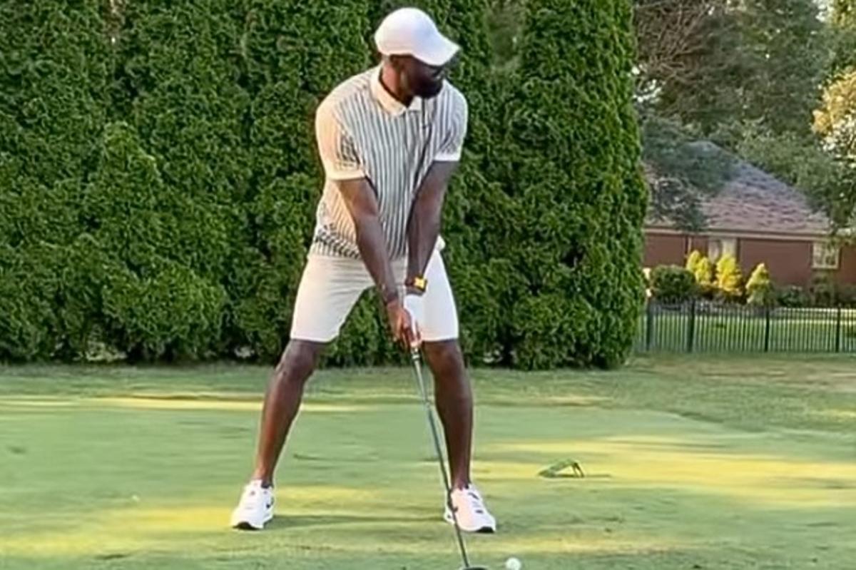 LeBron James le ha cogido afición por el golf aunque su juego todavía necesita mucha mejora como dijo Rahm