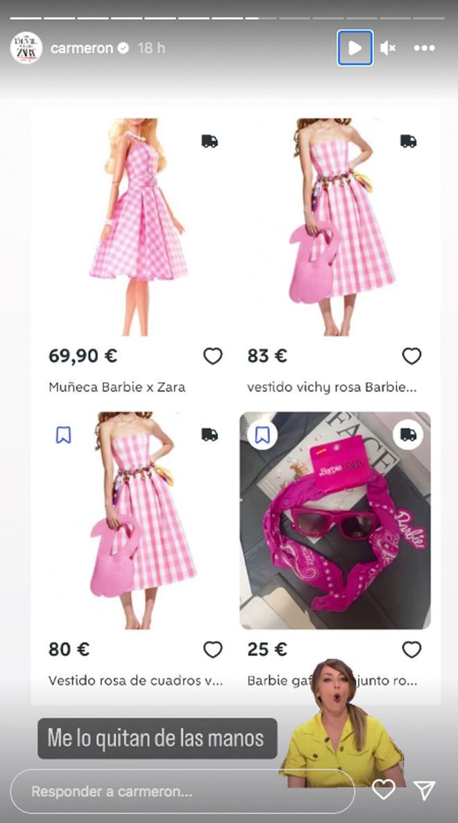 Reventa vestido de Barbie de Zara