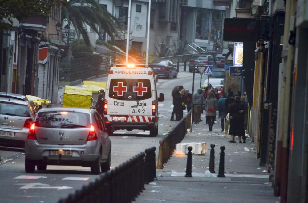 La resaca de la Nochevieja en A Coruña