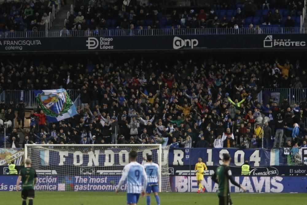 Partido del Málaga CF y la Ponferradina en La Rosaleda.