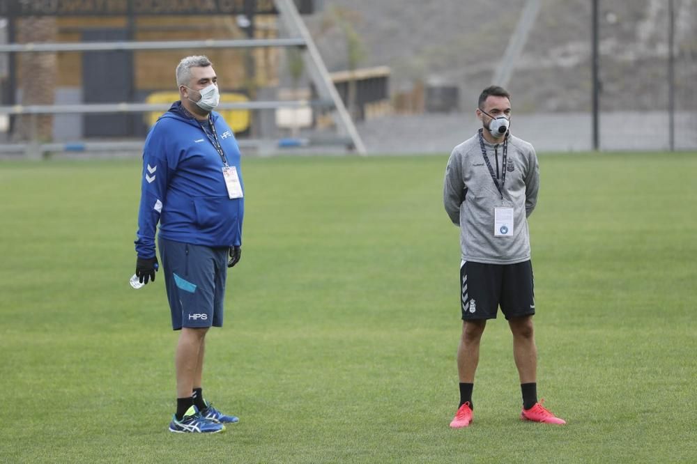 Primer entrenamiento de la UD Las Palmas en su fas