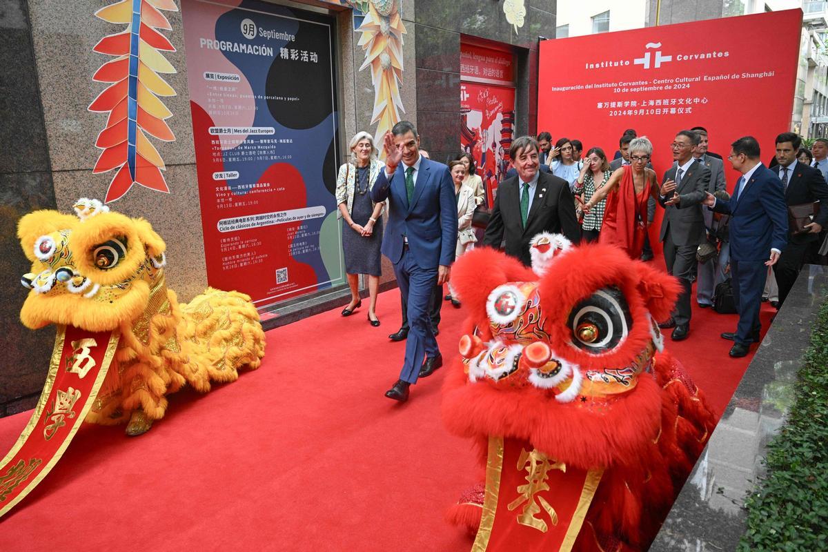 Pedro Sánchez inaugura el Instituto Cervantes de Shanghái