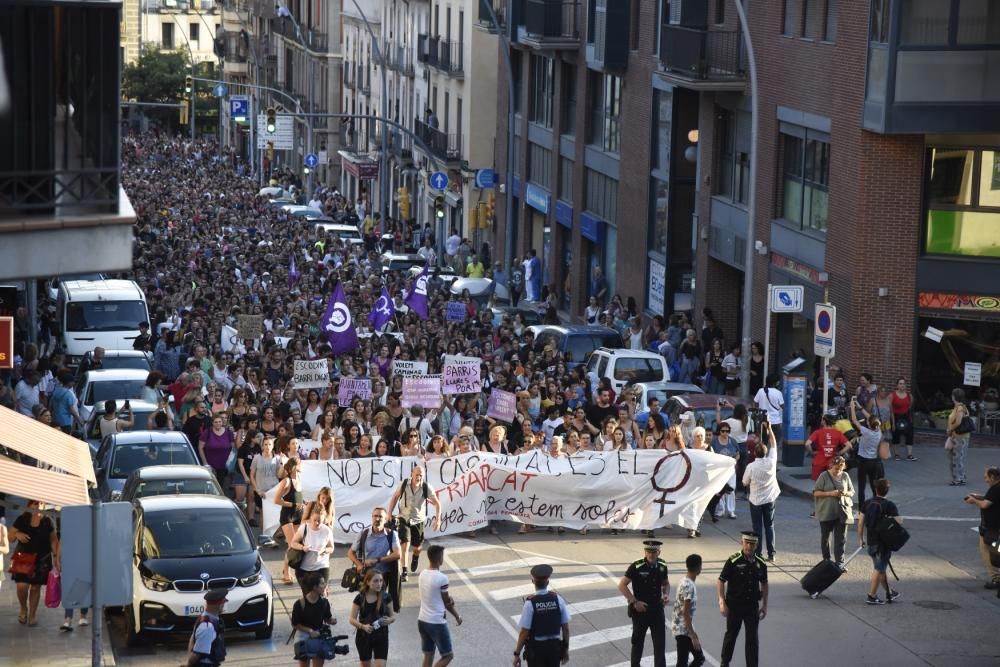 Manifestació a Manresa en contra de la violació d'