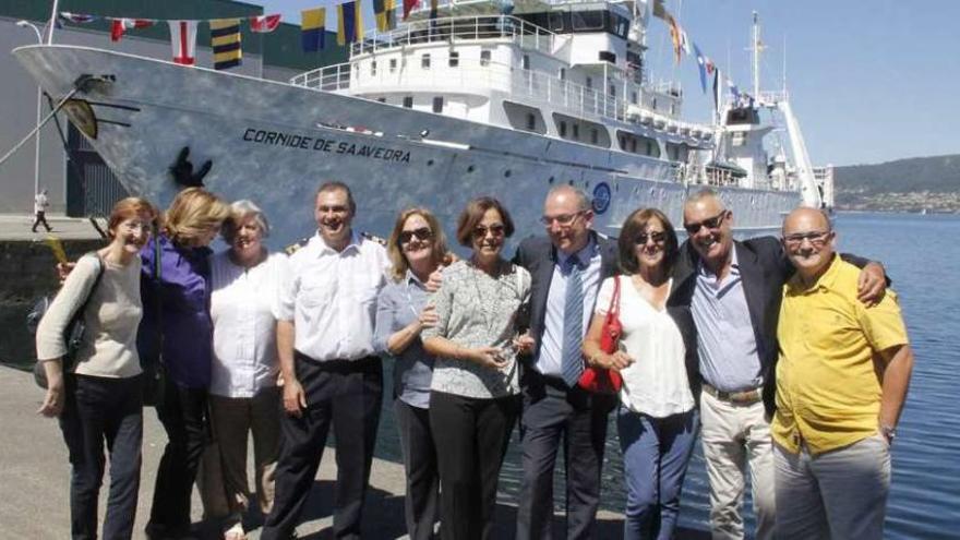 Homenaje al oceanográfico &#039;Cornide de Saavedra&#039;