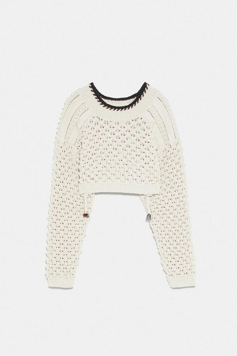 Jersey 'cropped' de punto (Precio: 39,95 euros)