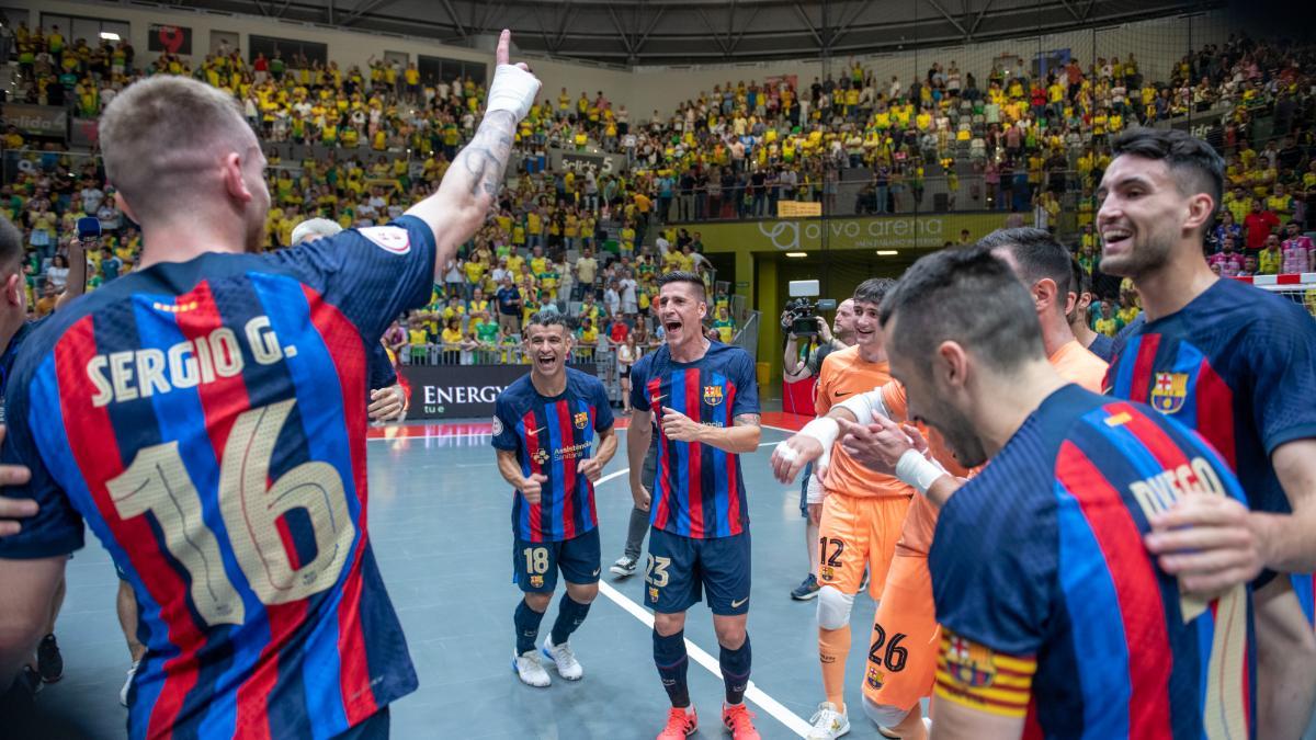 Sergio González, en plena celebración en el Olivo Arena