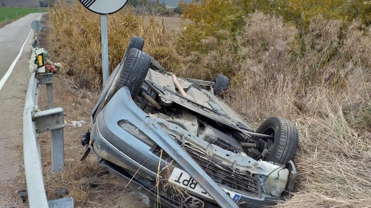 Un herido leve en un accidente a 12 kilómetros de Pozoblanco