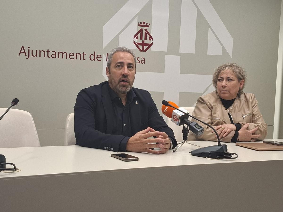 Ramon Bacardit i Lluïsa Tulleuda durant la roda de premsa