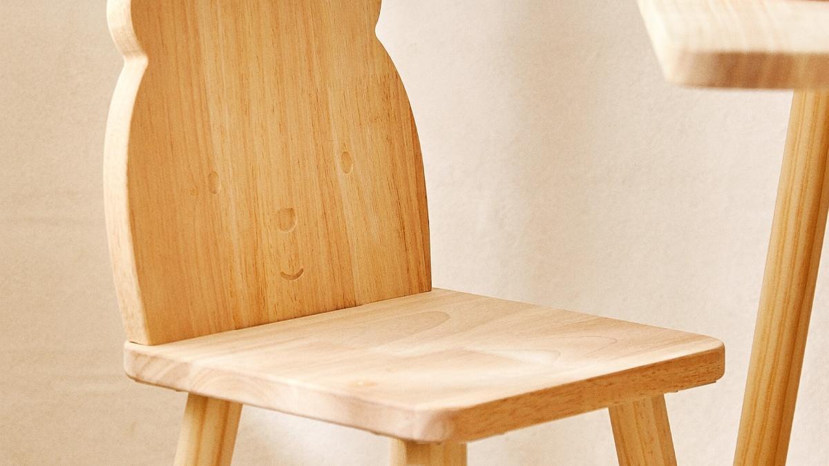 La silla de madera osito de Zara Home kids más buscada en Nueva York