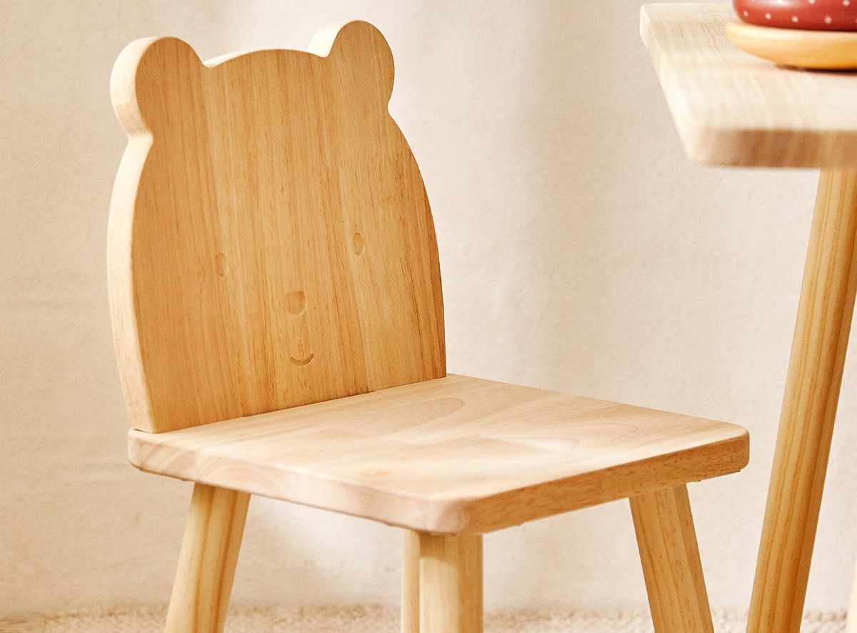 Silla de madera en forma de oso de Zara Home