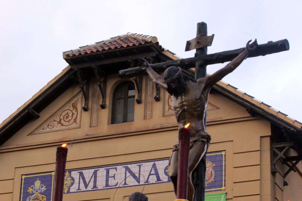 Las imágenes de la procesión de la Virgen de la Soledad, en el Jueves Santo de la Semana Santa de Málaga