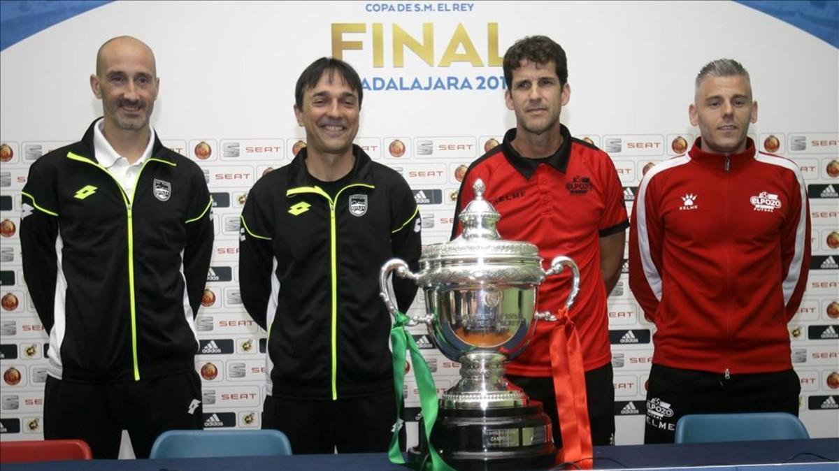 De izquierda a derecha, Javi Eseverri, Aitor Arregui, Duda y Miguelín