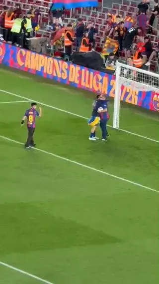 La celebración de Pedri con su padre que casi nadie vio tras ganar La Liga: "Es lo más"