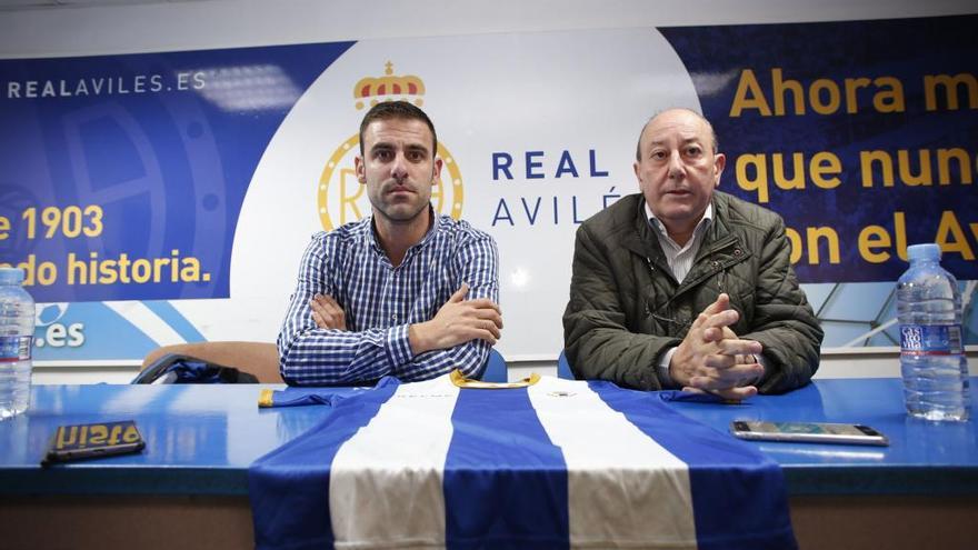 Abraham Albarrán y José María Tejero, el día de la presentación, hace una semana