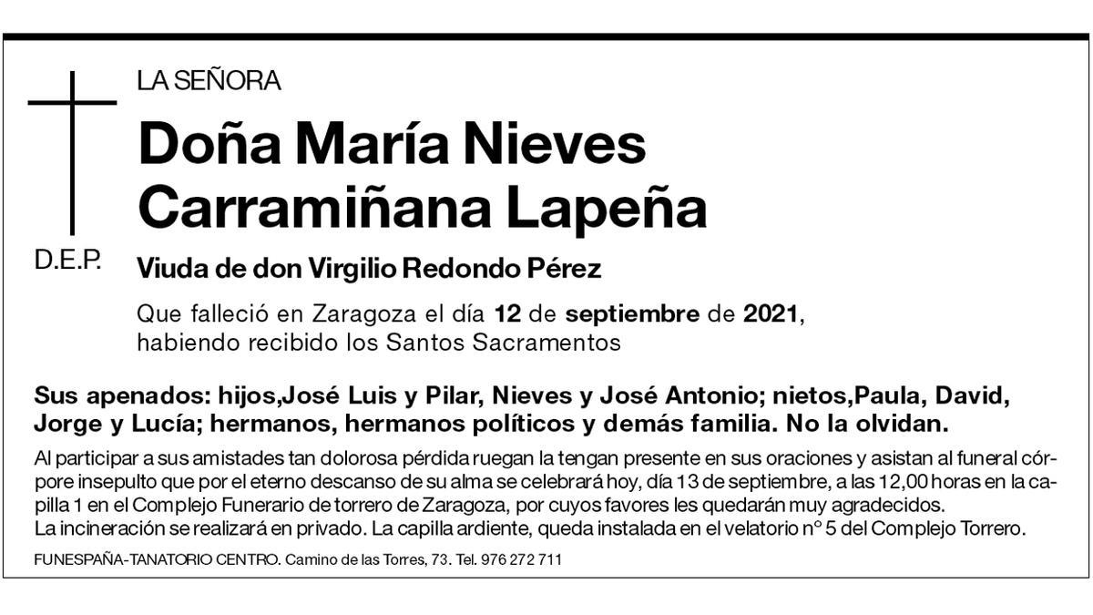 María Nieves Carramiñana Lapeña