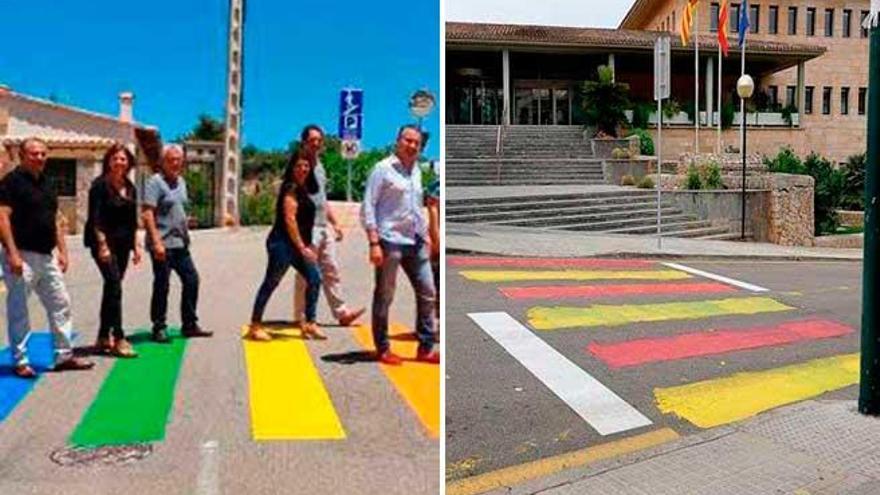 El cambio de color de un paso de cebra por el Orgullo Gay llega al pleno de Calvià