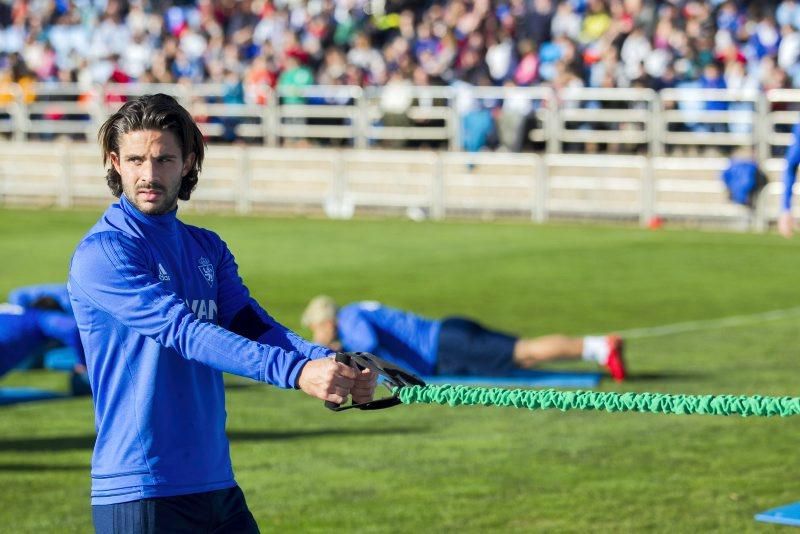 Entrenamiento de puertas abiertas del Real Zaragoza