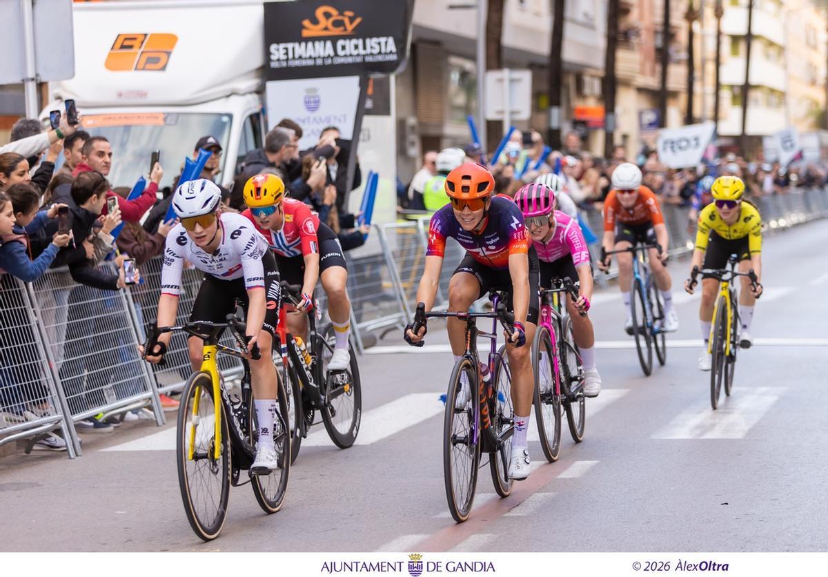 Gandia acoge la primera etapa de la Setmana Ciclista Internacional-Volta Femenina de la Comunitat Valenciana
