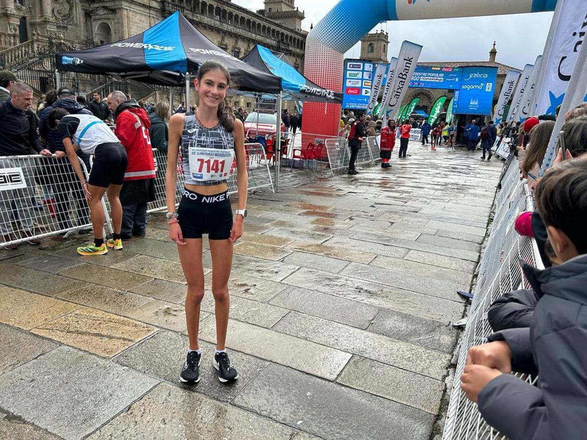 Sabela Castelo, ganadora de la carrera escolar