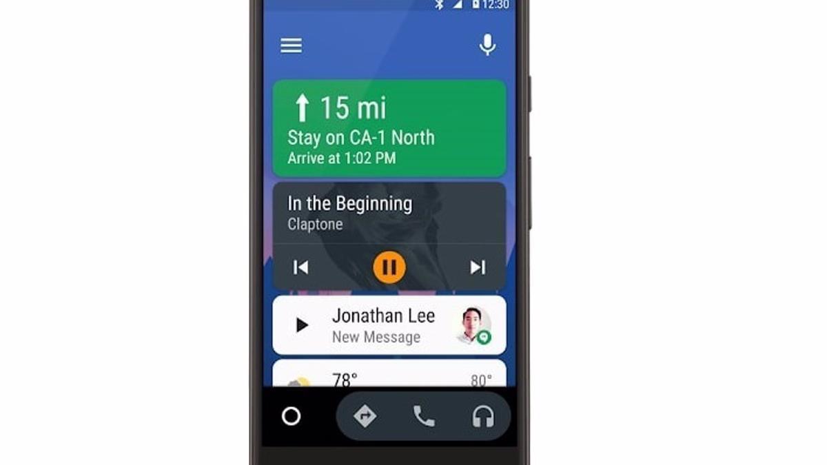 Aplicación de Android Auto.