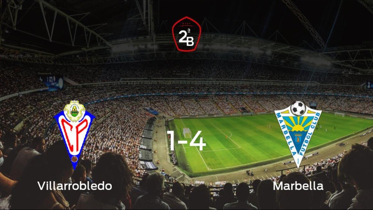 El Marbella muestra su poderío tras golear al Villarrobledo (1-4)