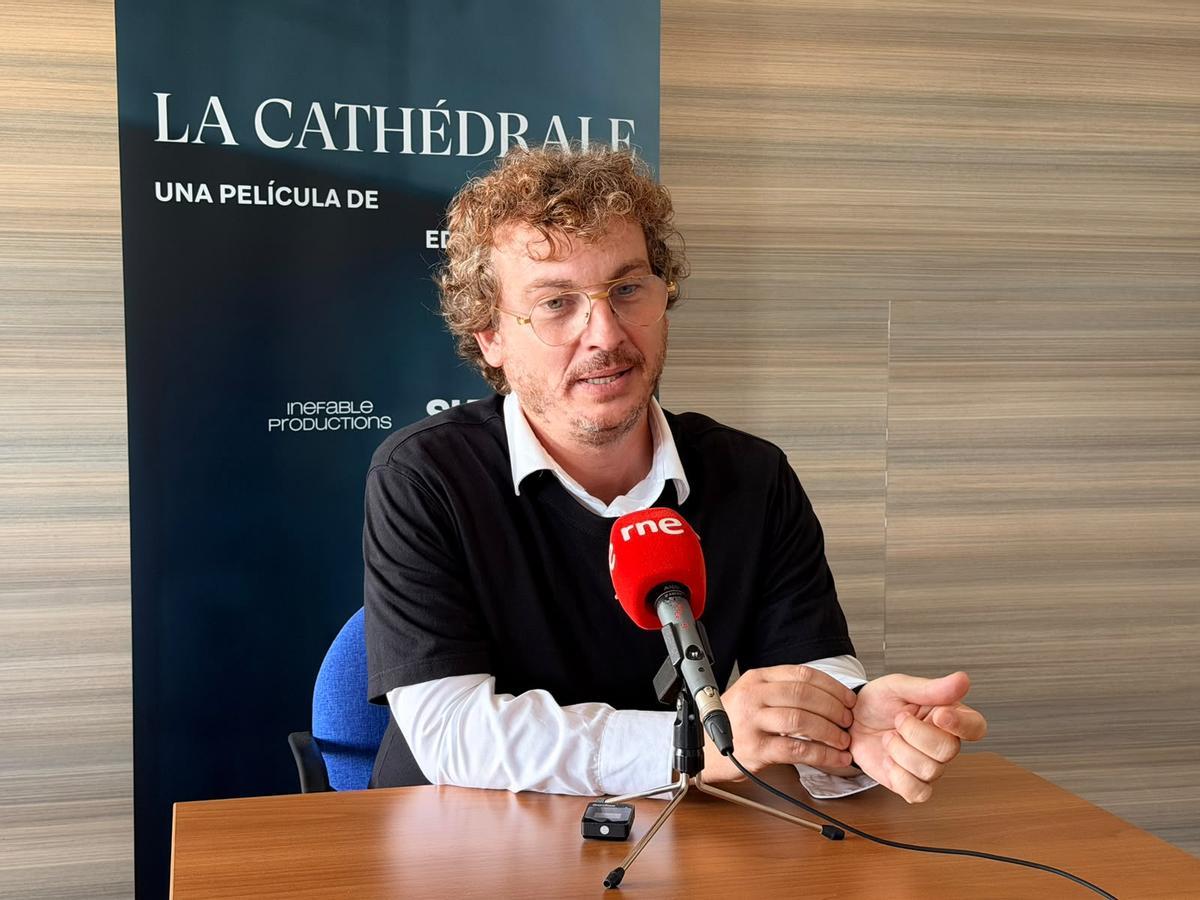 Rodaje de la película La Cathédrale