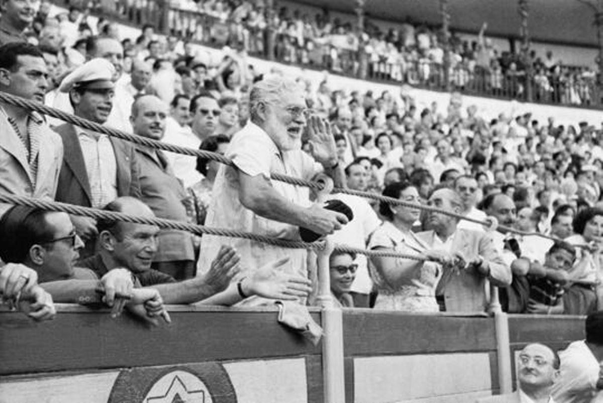Ernest Hemingway, en la Malagueta en agosto de 1959.