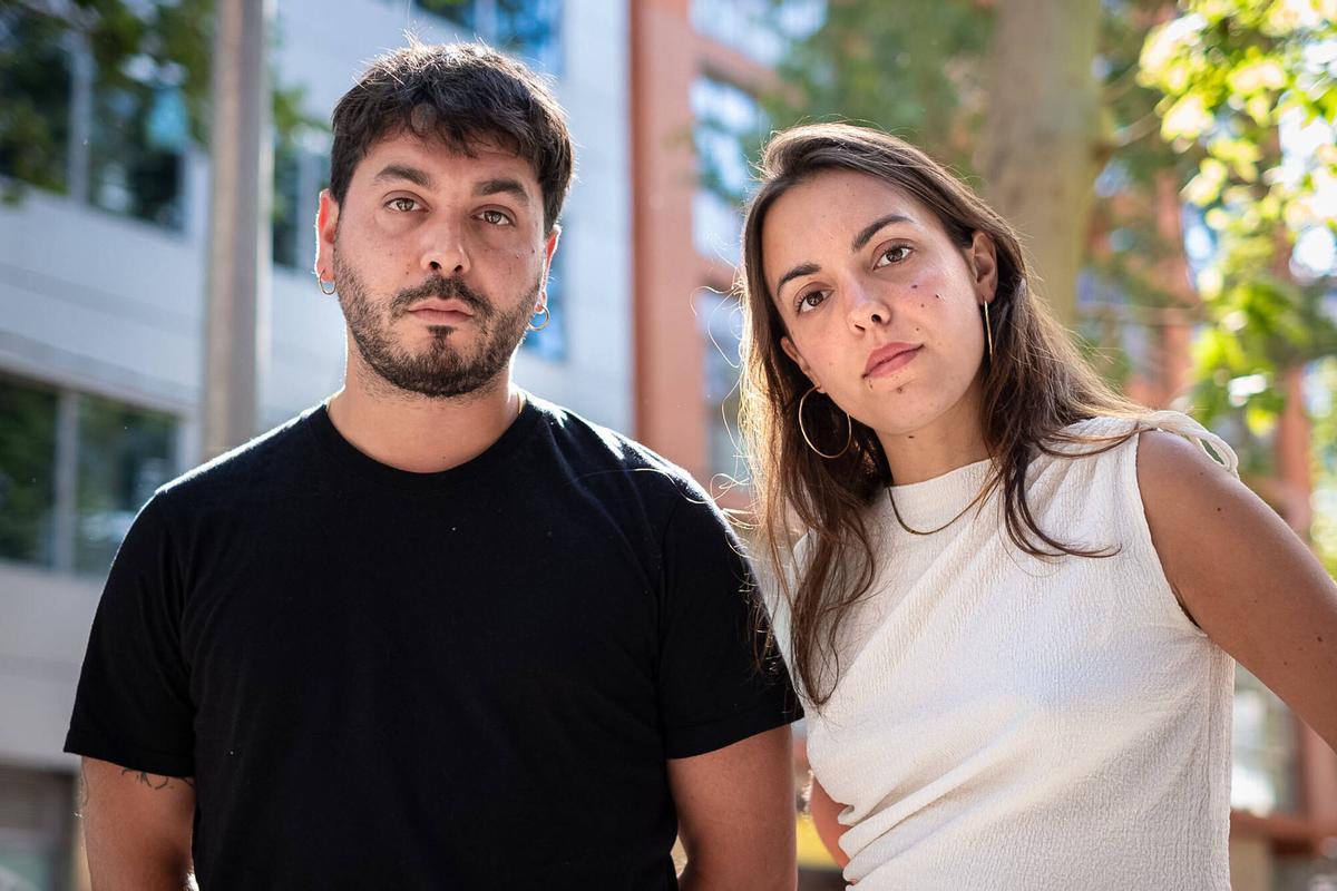 Ginestà, els germans Pau i Júlia Serrasolsas, a Barcelona el passat 21 d’abril després de publicar el seu cinquè disc, Gira tot igual, però diferent