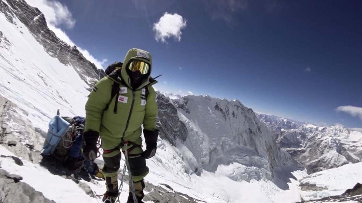 Txikon, en el collado sur del Everest.