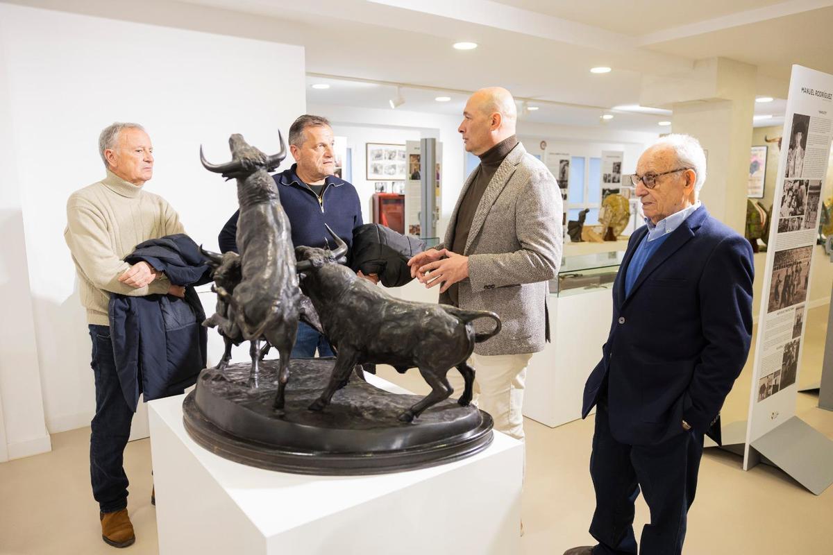 Visita de José Luis y Alberto Ramírez al Museu del Bou de Burriana