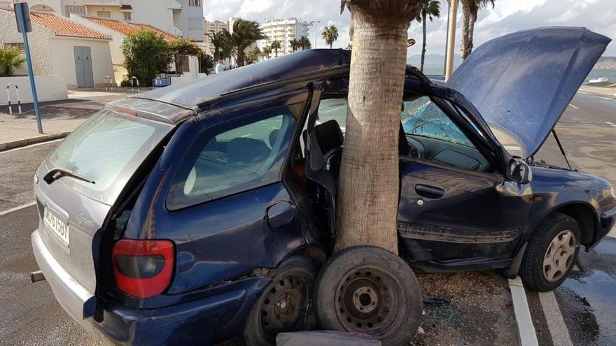 Aparatoso accidente de tráfico en La Manga