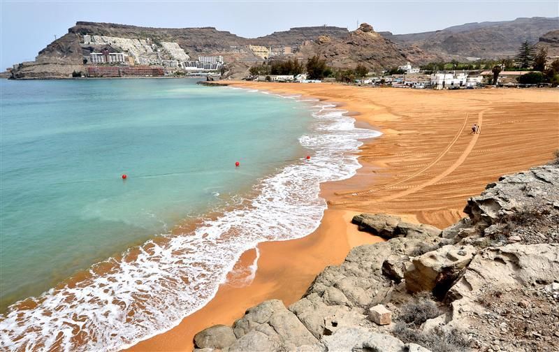 Visita de la Feht a la nueva Playa de Anfi Tauro