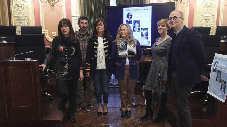 Presentación del Wikimaratón del Día de la Mujer y del aniversario de la Galipedia en Ourense. // I. O.