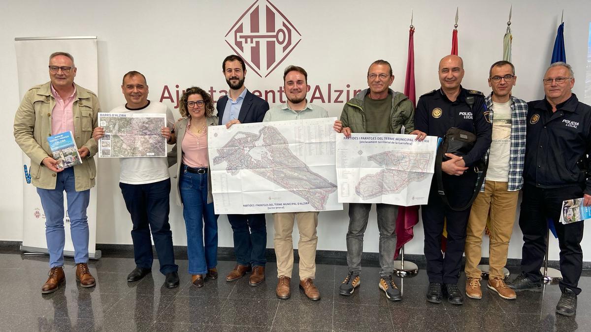 Presentació del nou mapa de partides i paratges d'Alzira.
