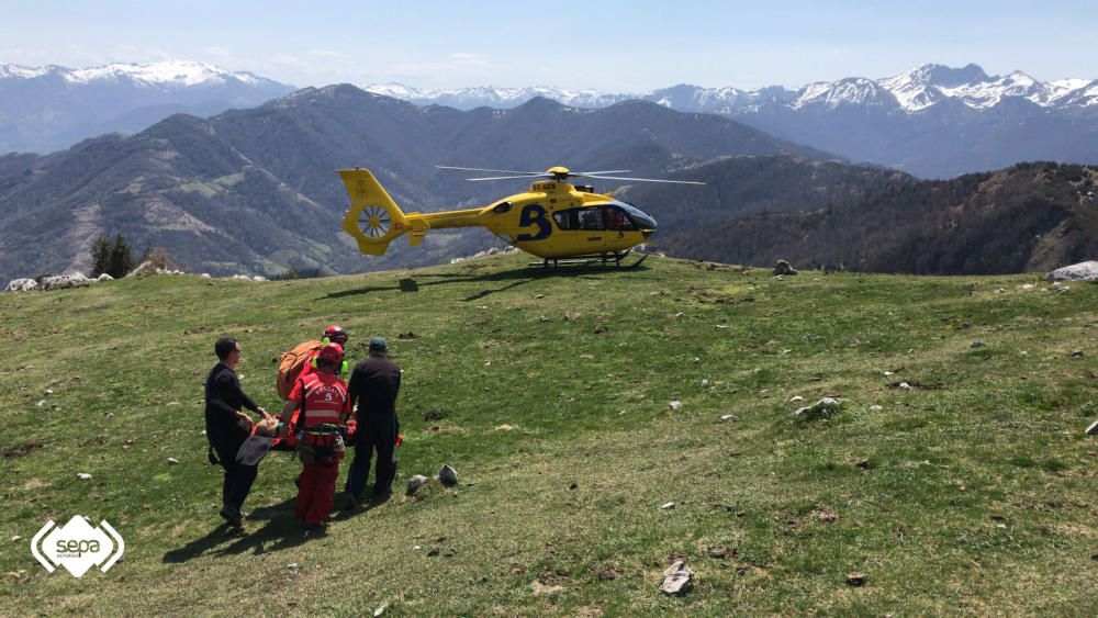 Rescate de montaña en Riosa