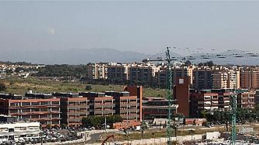 Panorámica del Parque Científico que la Universitat de València ha instalado entre Paterna y Burjassot.