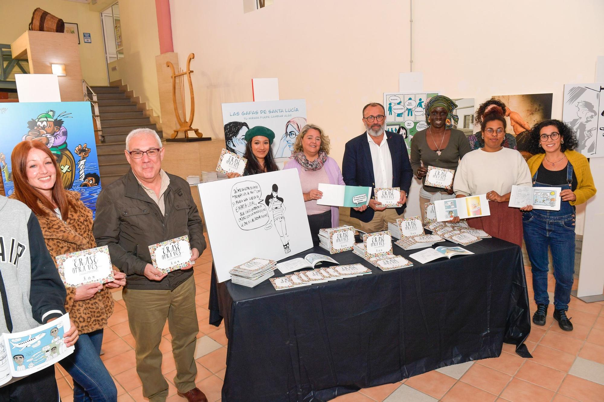 Alumnos de seis centros educativos de Santa Lucía hacen un libro de viñetas