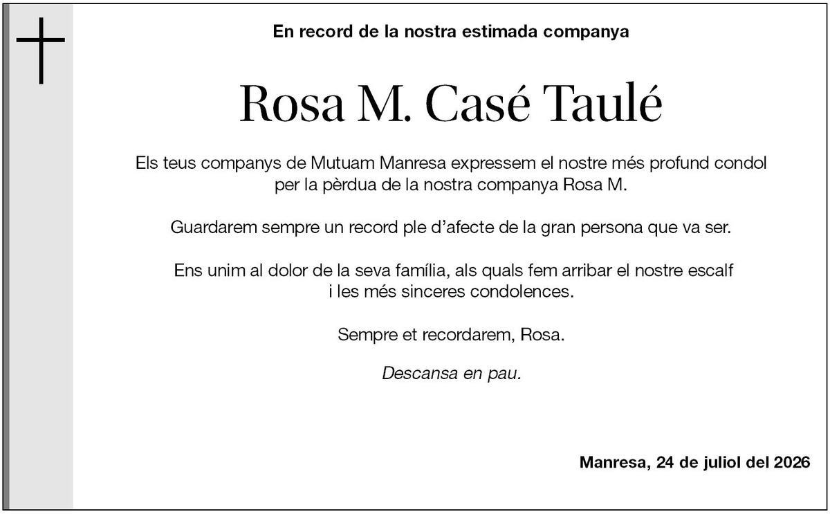 Rosa M. Casé Taulé