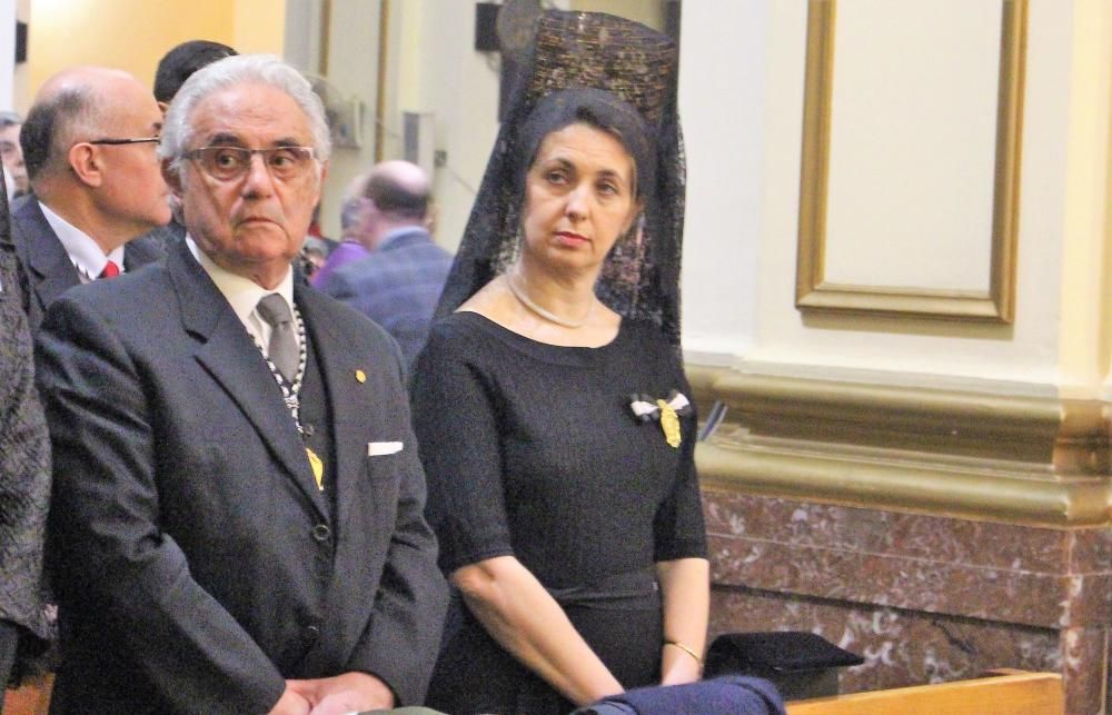 La honorable clavariesa vicentina también acudió al acto celebrado en la Iglesia del Rosario.