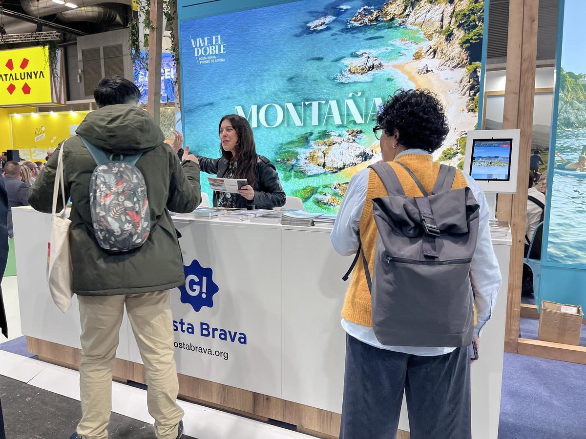 Espai Costa Brava dins l’estand Catalunya a FITUR.