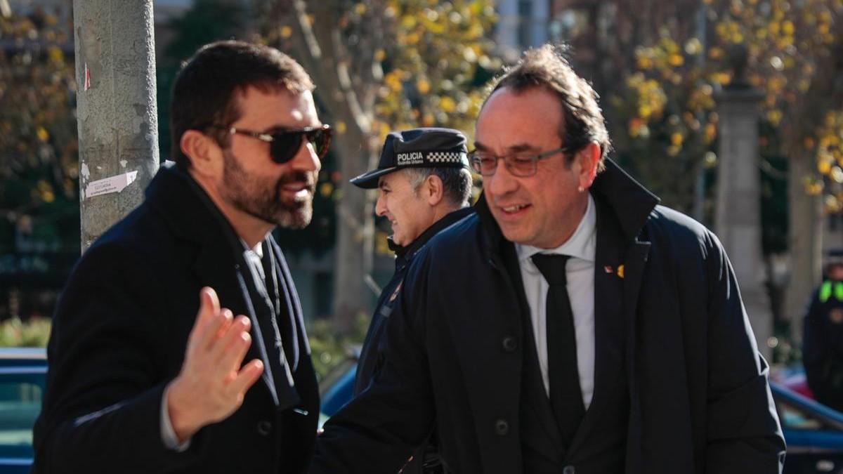 Josep Rull no faltó al funeral de Carles Vilarrubí