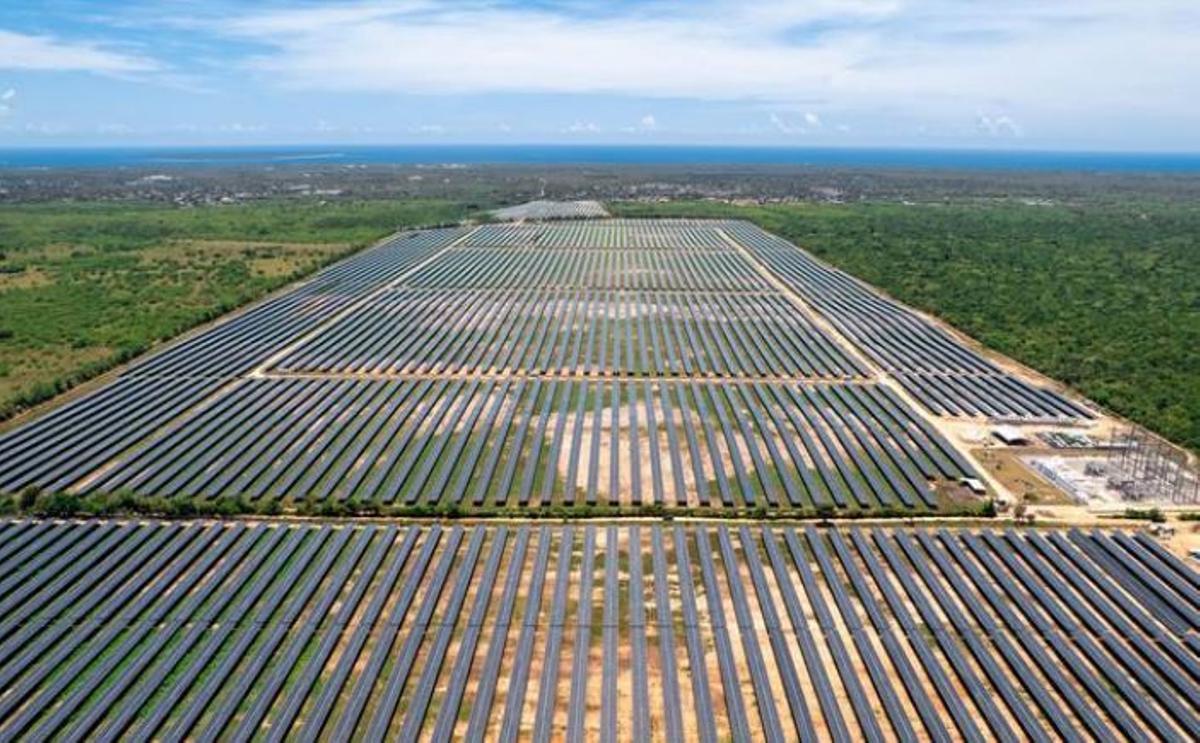 Imagen aérea de las plantas fotovoltaicas que la compañía tiene en la República Dominicana.