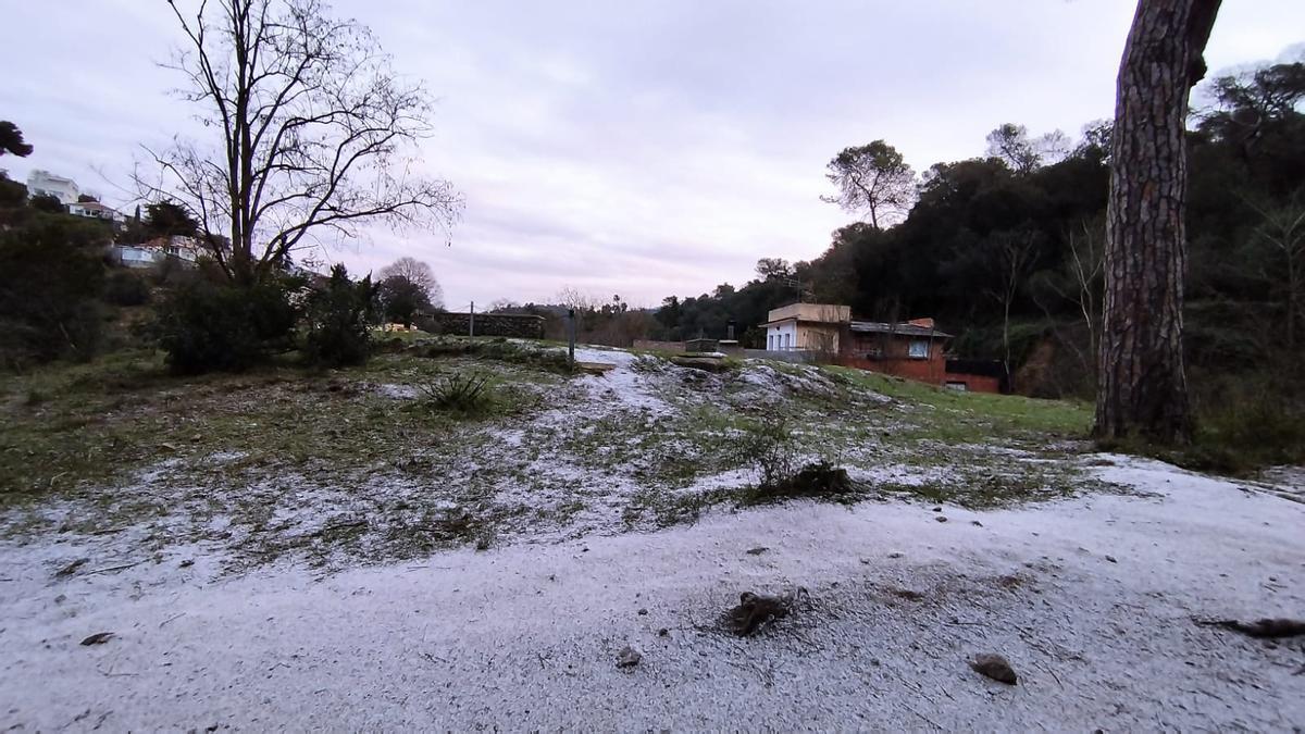 Nevada en la Serra de Collserola, Santa María de Vallvidrera