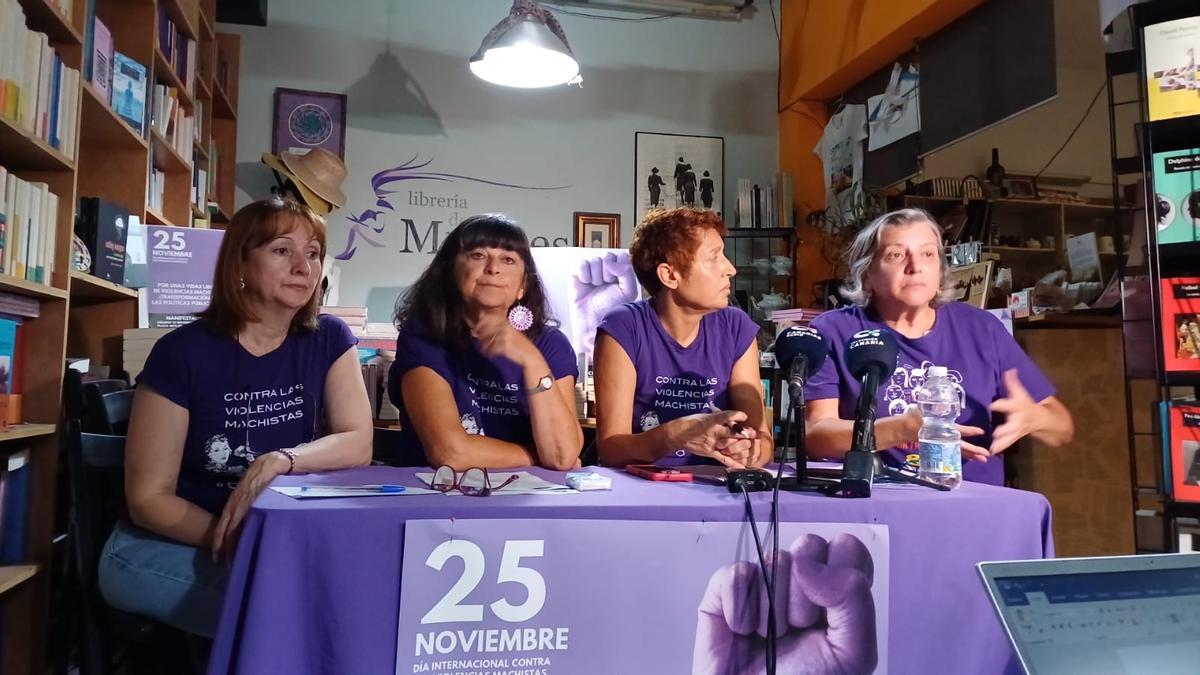 Representantes del foro contra la Violencia Machista en Tenerife