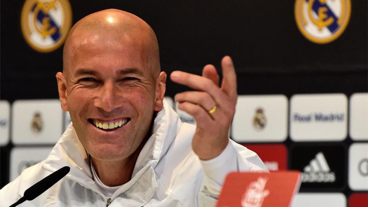 Zidane, entrenador del Real Madrid, en rueda de prensa