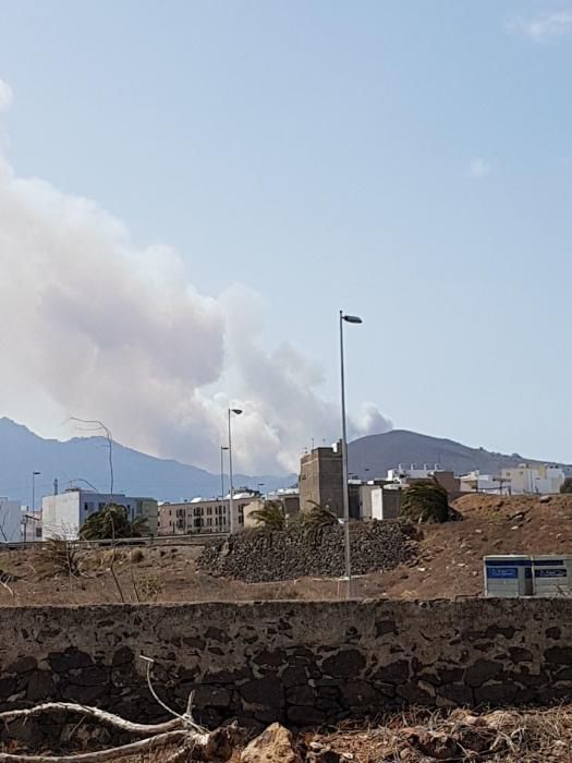 Incendio en Tejeda