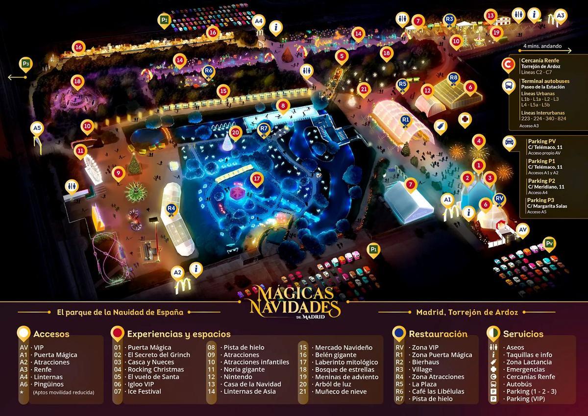 Mapa Parque Mágicas Navidades