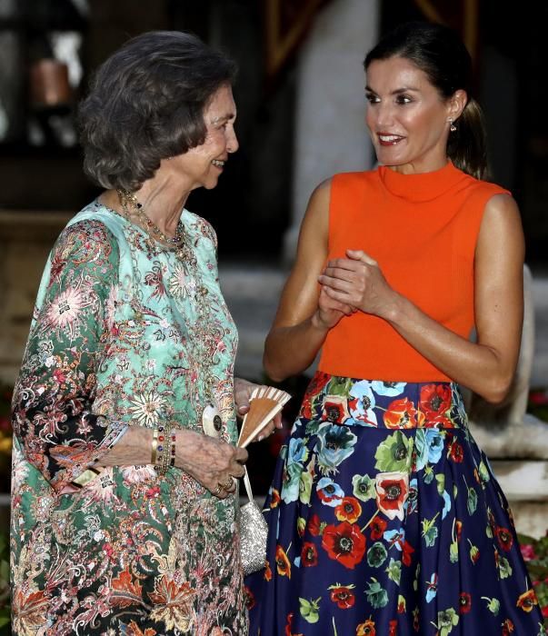 La reina Letizia y la reina Sofía en Mallorca