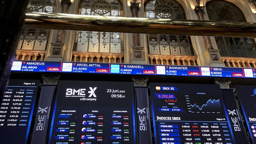 El Ibex 35 cierra con una contracción del 1% y pierde los 9.500 enteros