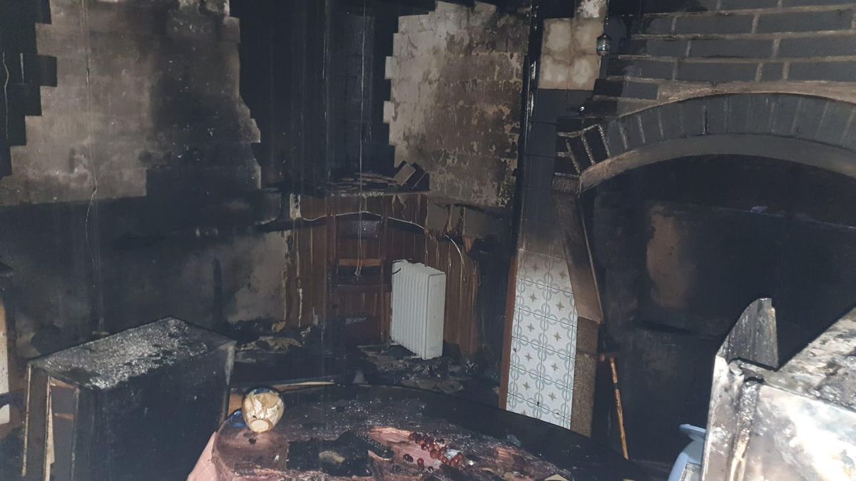 Incendio en una vivienda de Rabanales